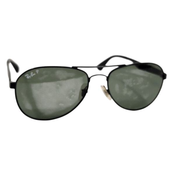 RAY-BAN RB 3549 MATTE BLACK GREY POLARIZED 006/9A AVIATOR SUNGLASSES FRAME ONLY - Picture 1 of 8